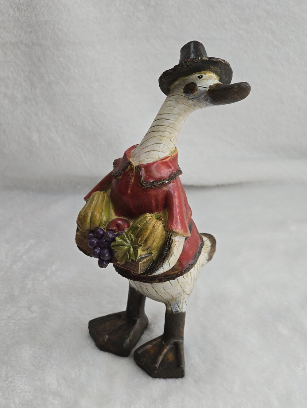Tii Collections Thanksgiving Pilgrim Duck Figurine Resin Harvest Fall Decor